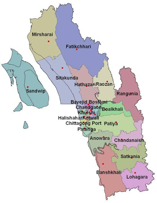 chittagong map