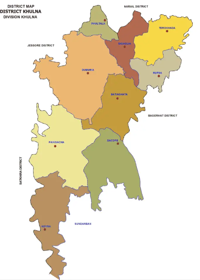 khulna map