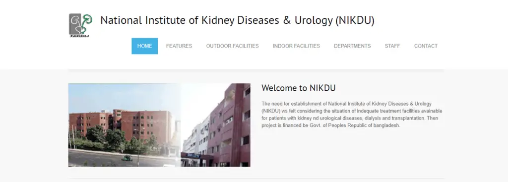 National Institute Of Kidney Diseases & Urology